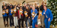 1. WGTS staffers & nurses prepare to pass out WGTS bears.